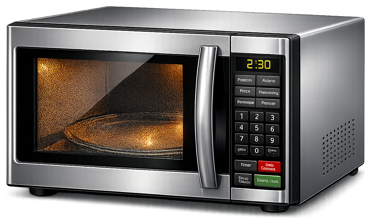 Microwave oven illustration