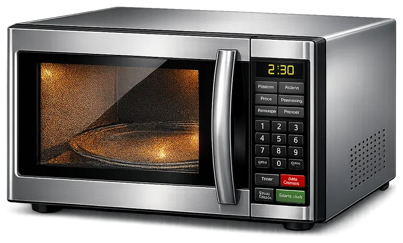 Microwave oven illustration