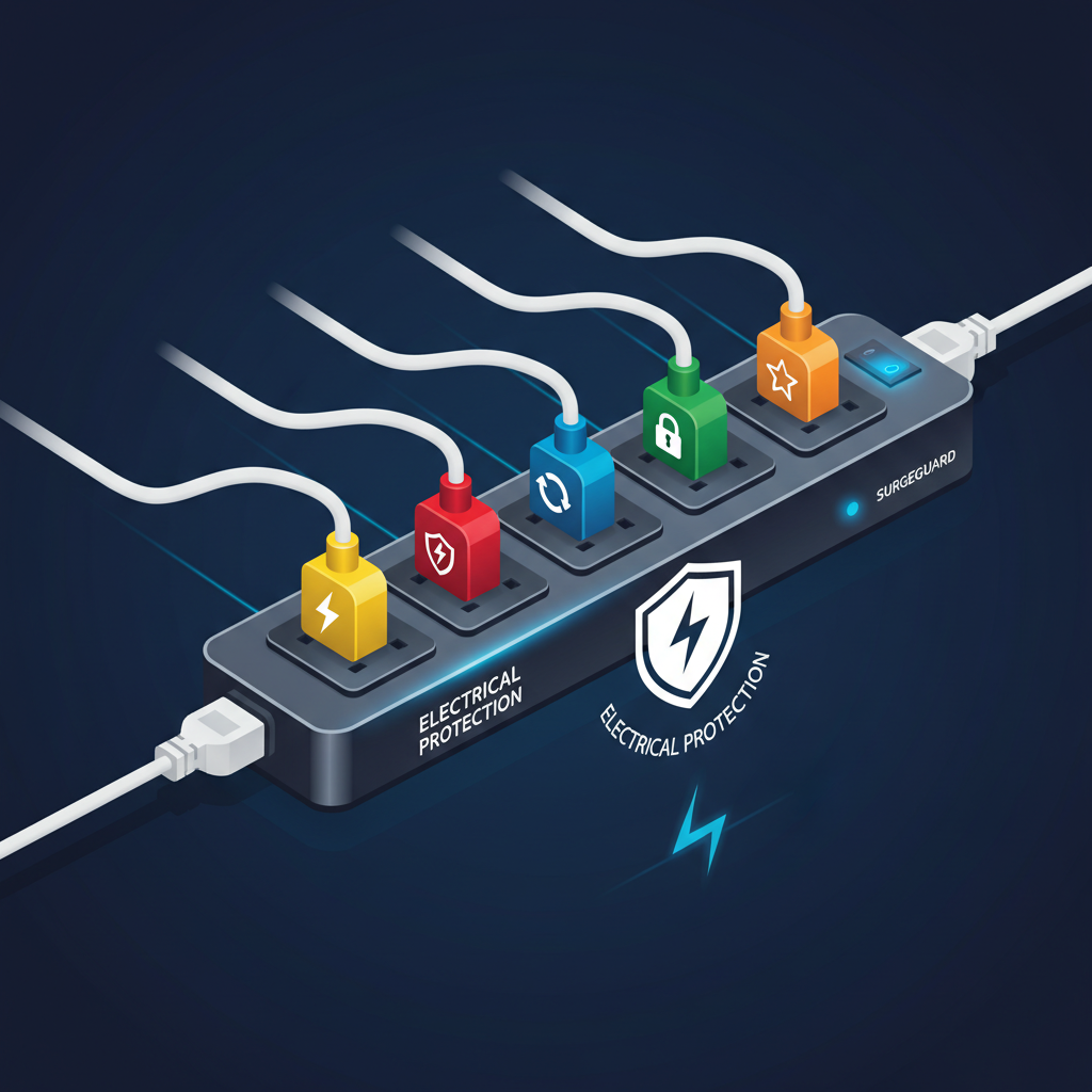 Surge protector power strip